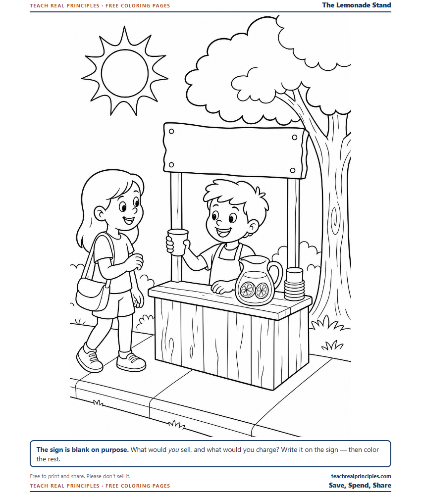Preview of the Coloring Pages With Big Ideas printable